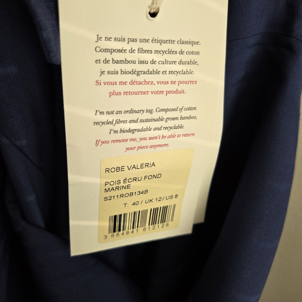 Sezane Valeria Dress size 40 NWT - Picture 10 of 10